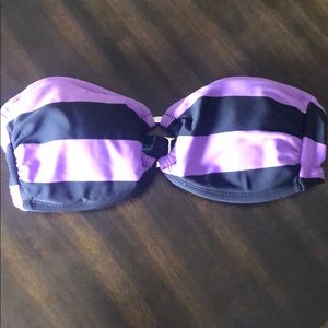 Purple & Black striped top